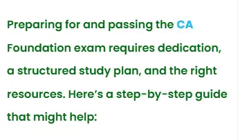 preparing for and passing the CA